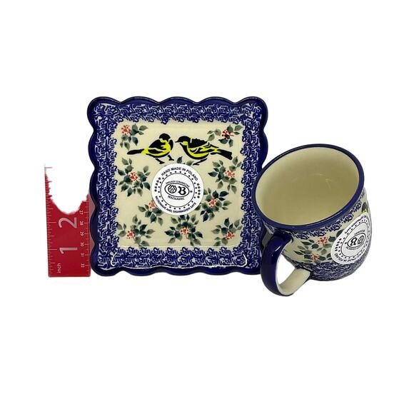 Polish Pottery Teapot Set from Zaklady Ceramiczne Boleslawiec - Picture 10 of 10